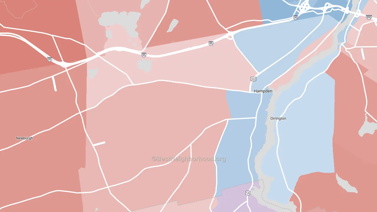 04444, ME block-group political-lean map