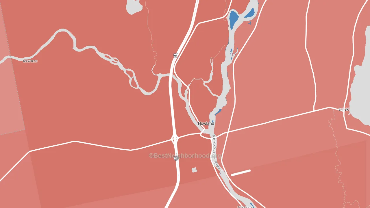 04448, ME block-group political-lean map
