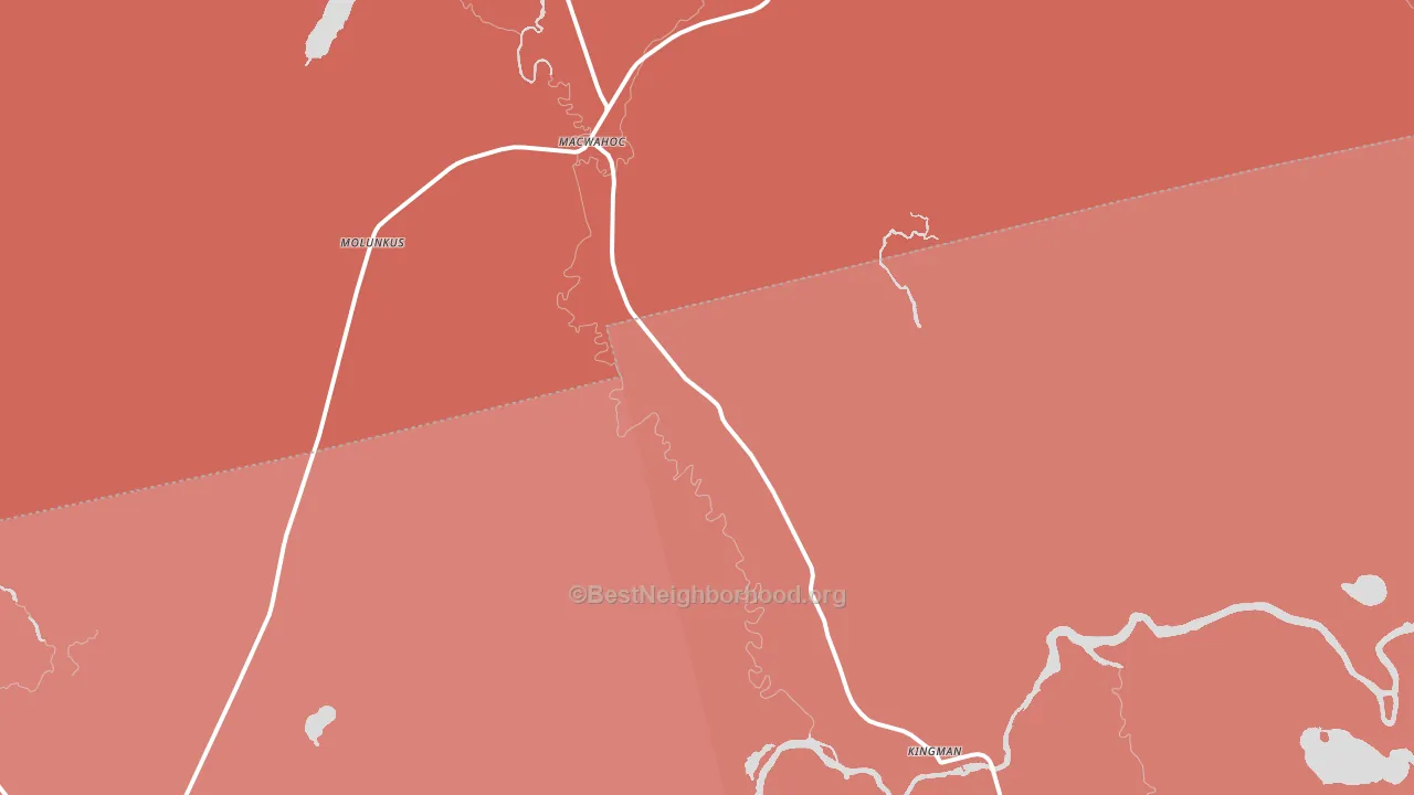 04451, ME block-group political-lean map