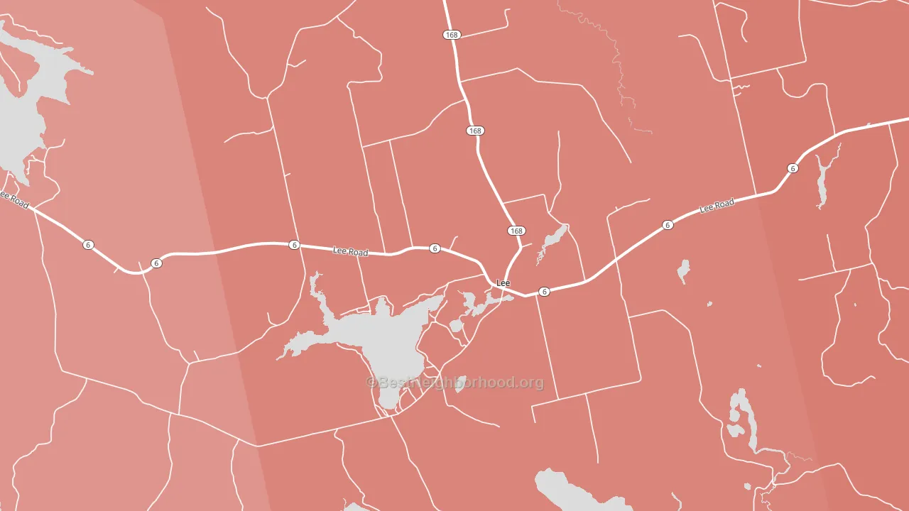 04455, ME block-group political-lean map