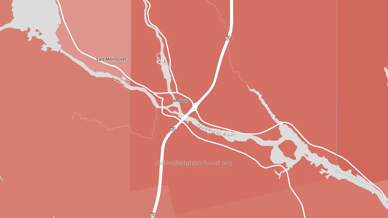 04460, ME block-group political-lean map