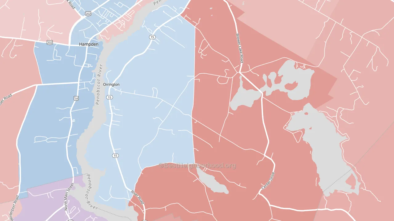 04474, ME block-group political-lean map