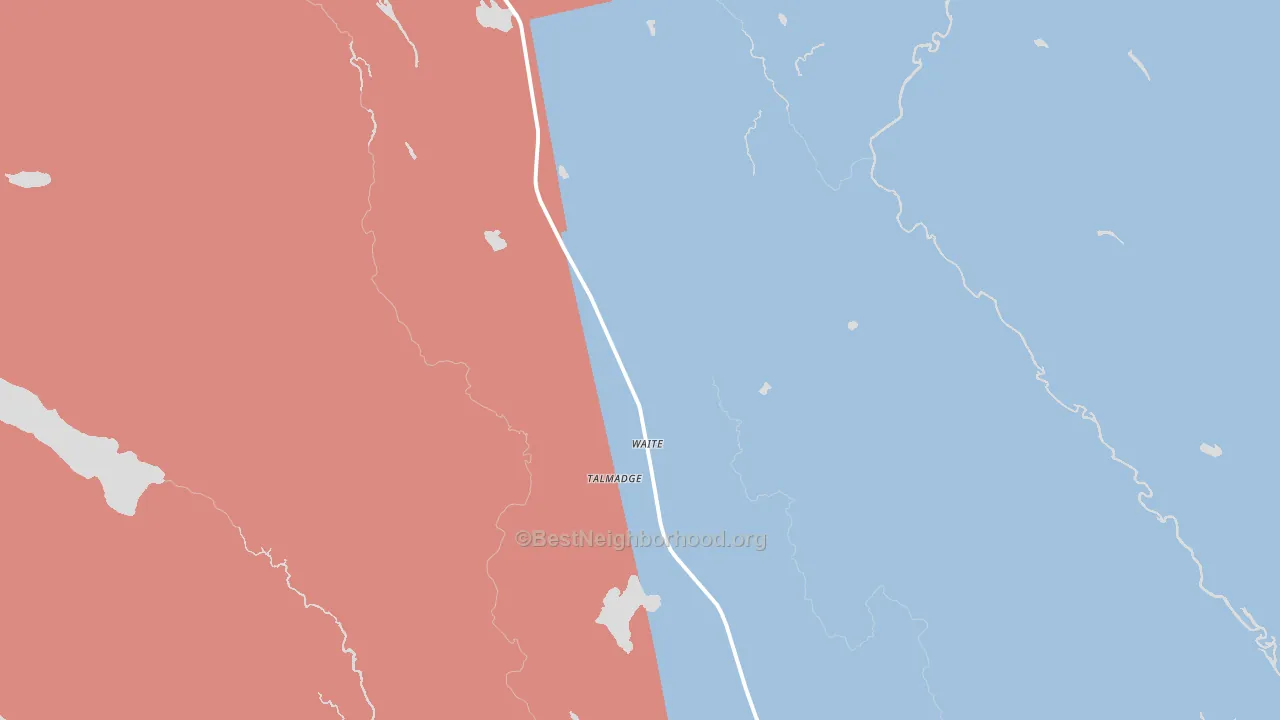 04492, ME block-group political-lean map
