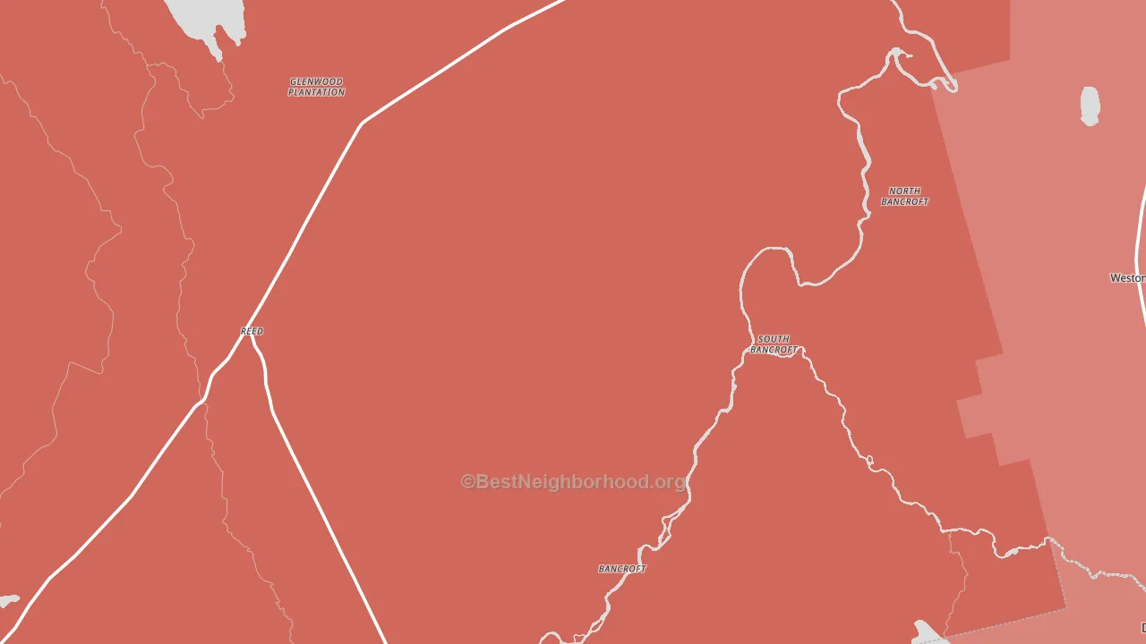 04497, ME block-group political-lean map