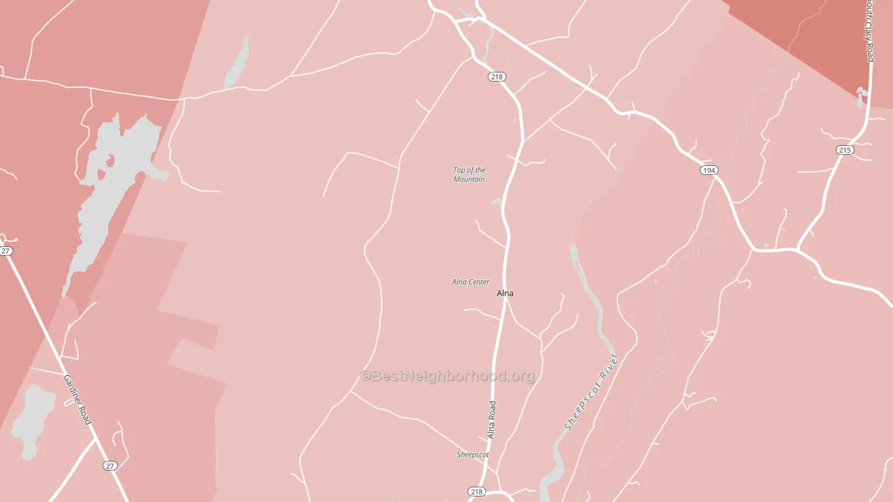 04535, ME block-group political-lean map