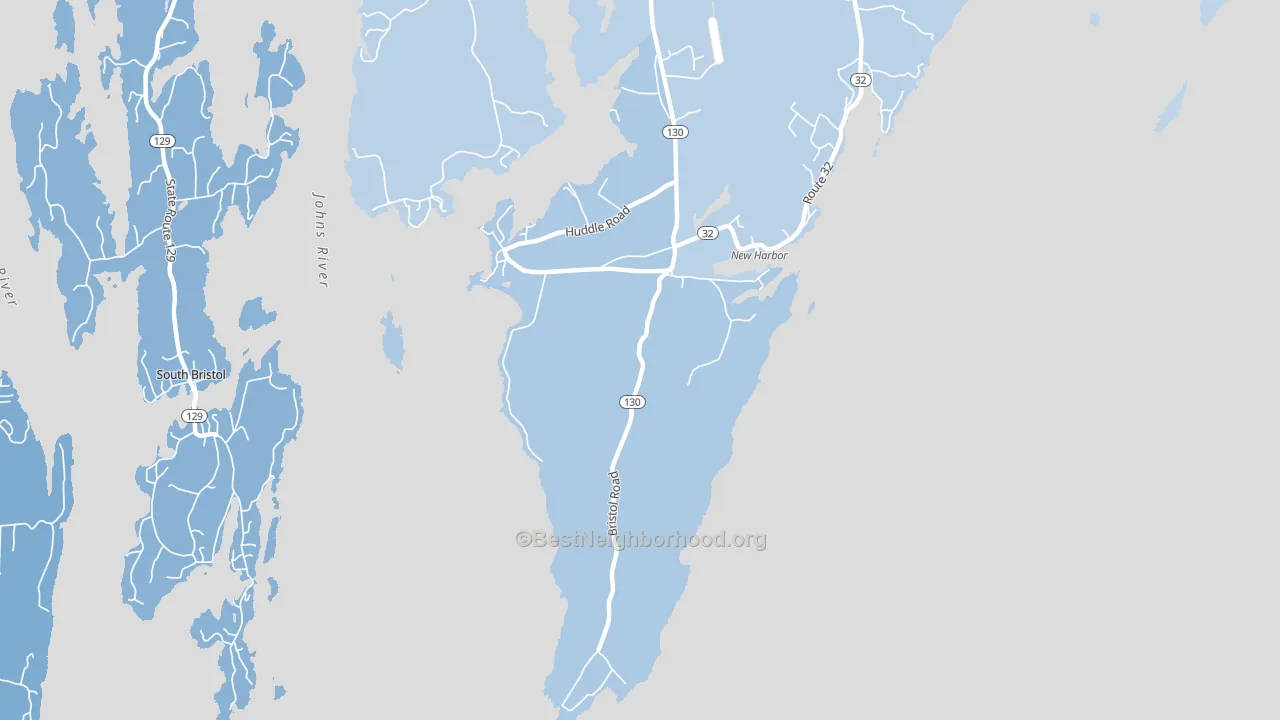 04554, ME block-group political-lean map