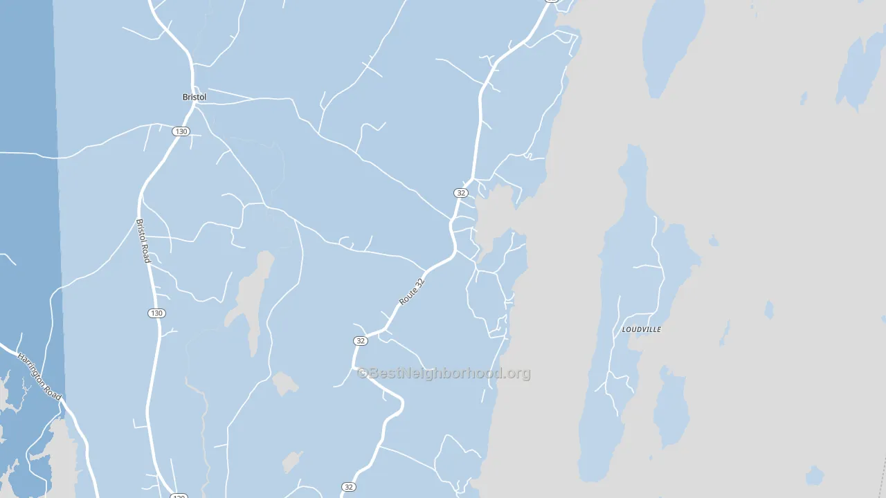 04564, ME block-group political-lean map