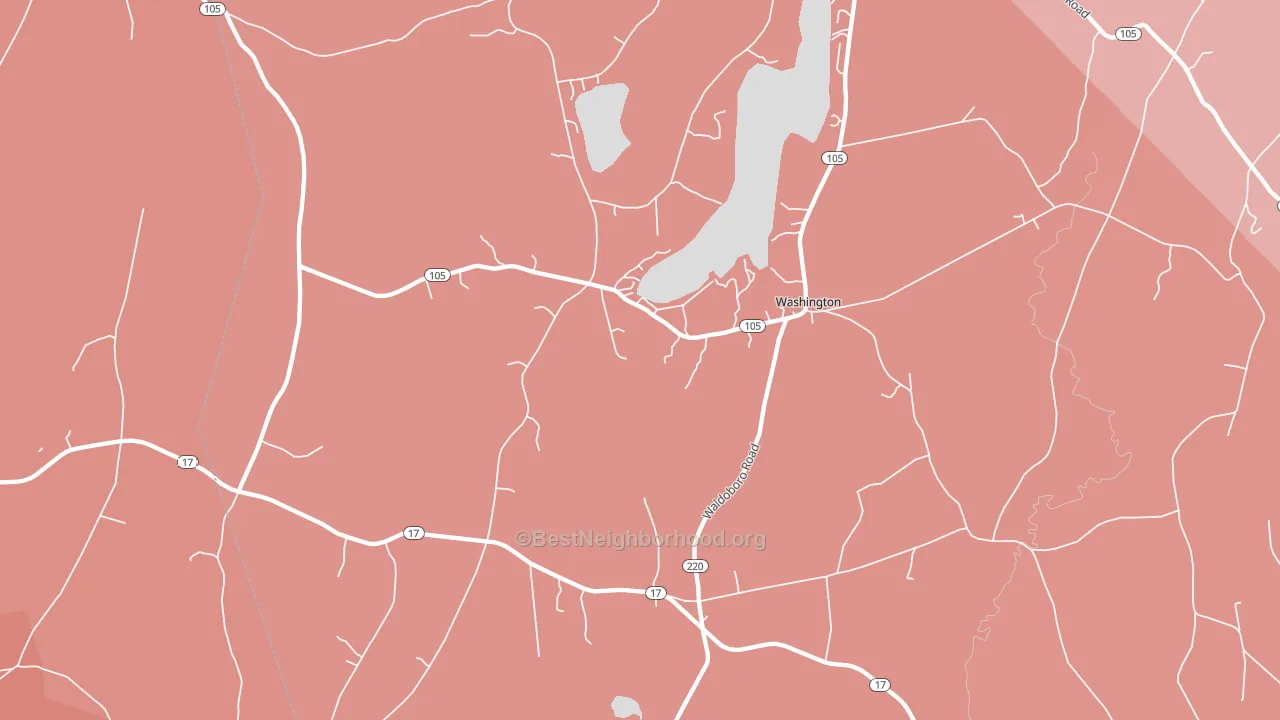 04574, ME block-group political-lean map