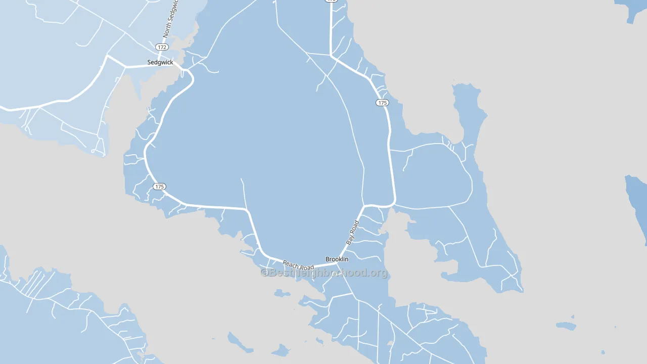 04616, ME block-group political-lean map