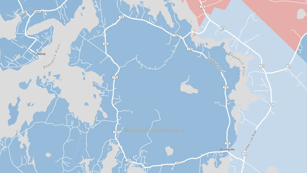 04617, ME block-group political-lean map