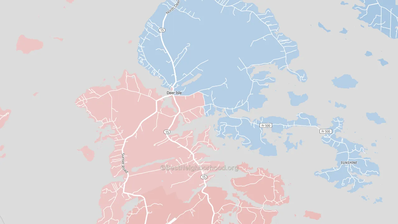 04627, ME block-group political-lean map