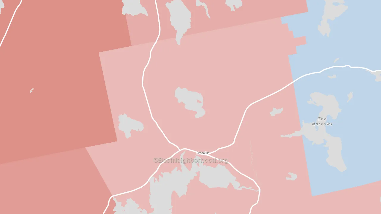 04634, ME block-group political-lean map