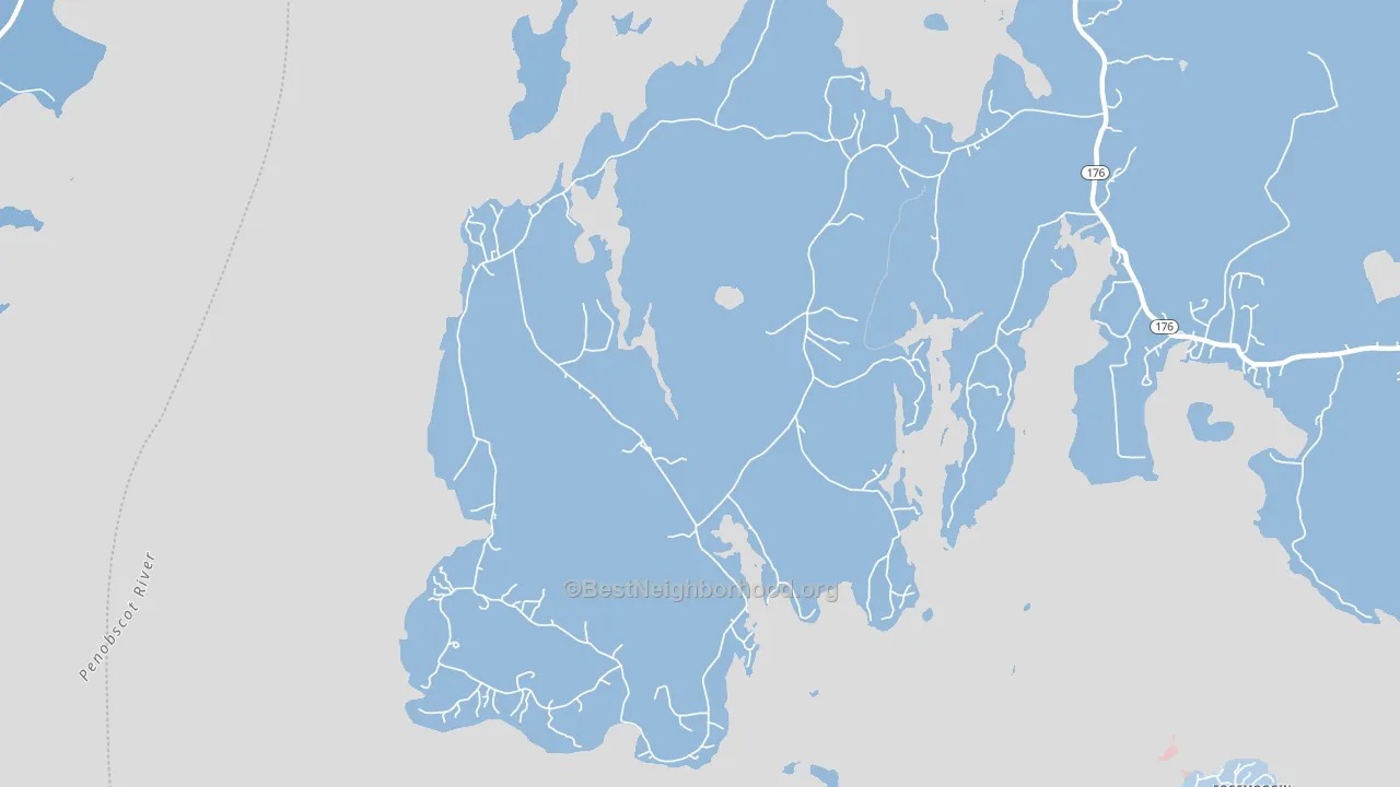 04642, ME block-group political-lean map