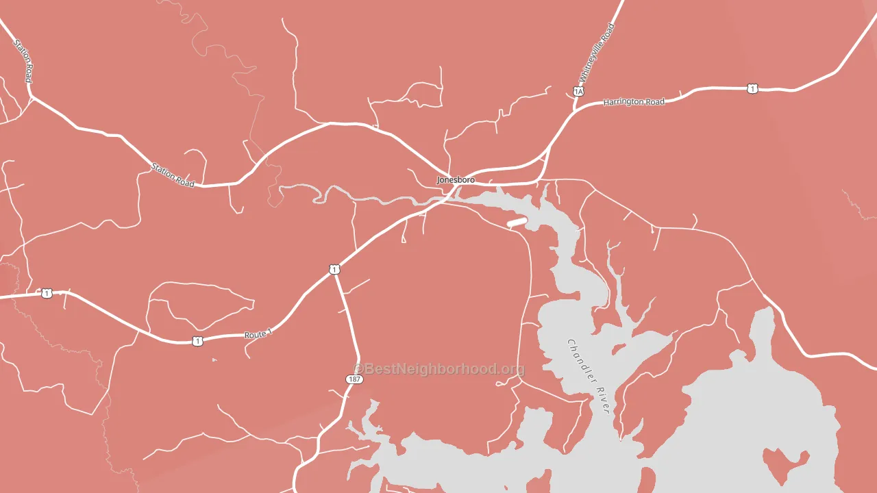 04648, ME block-group political-lean map