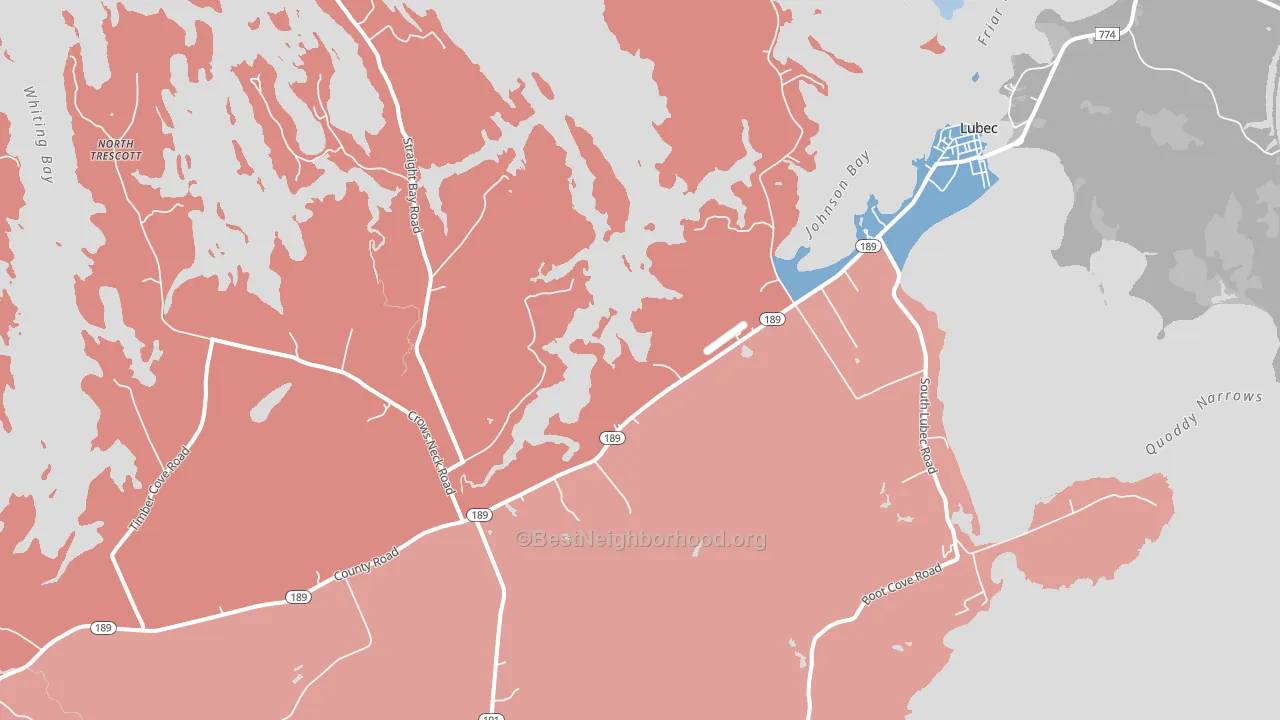 04652, ME block-group political-lean map