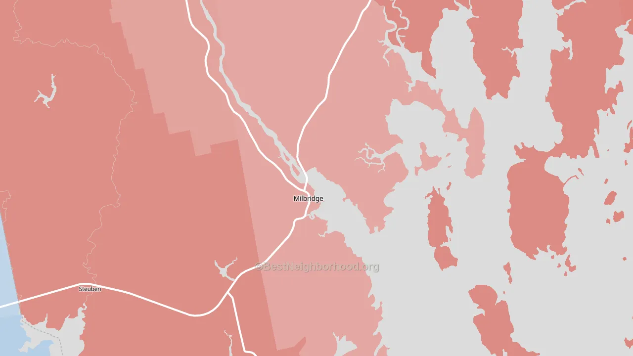 04658, ME block-group political-lean map