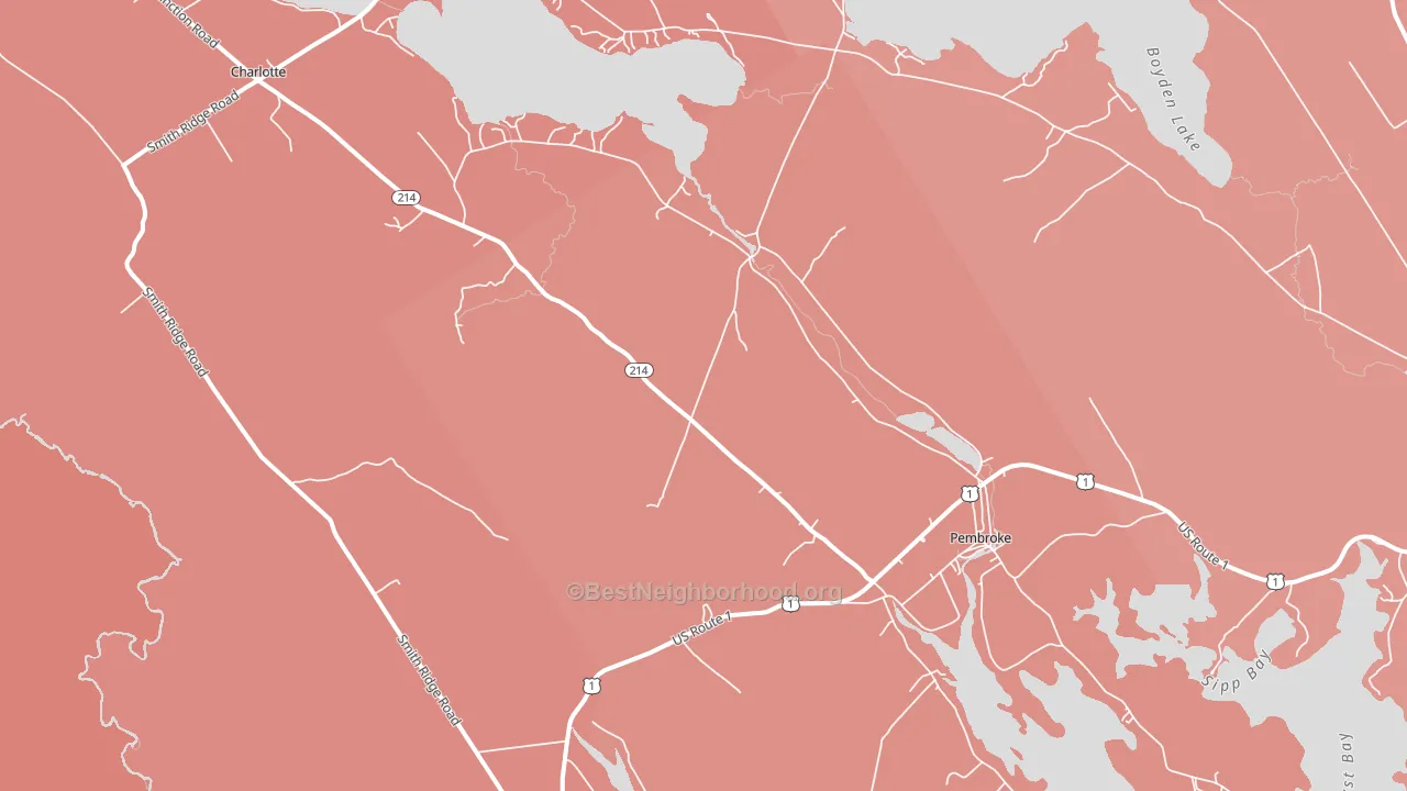 04666, ME block-group political-lean map