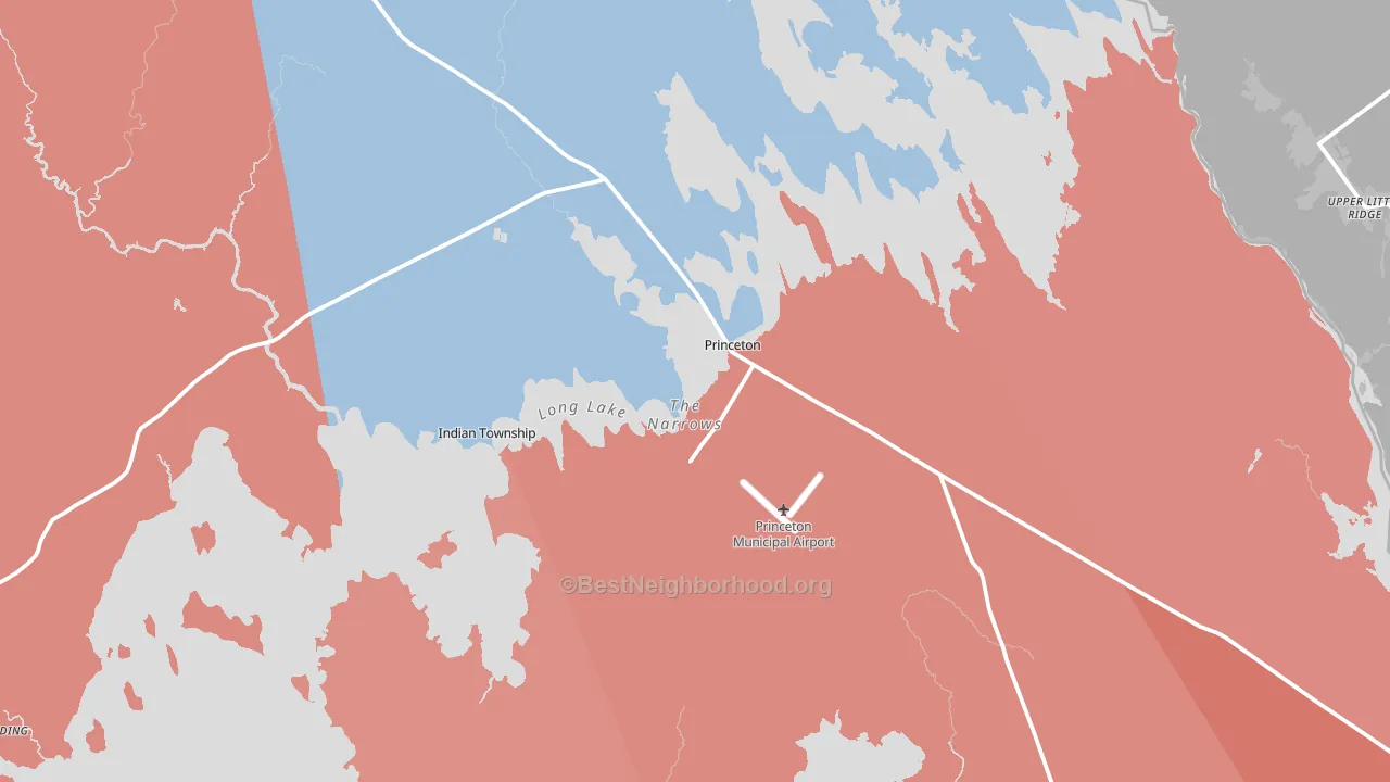 04668, ME block-group political-lean map