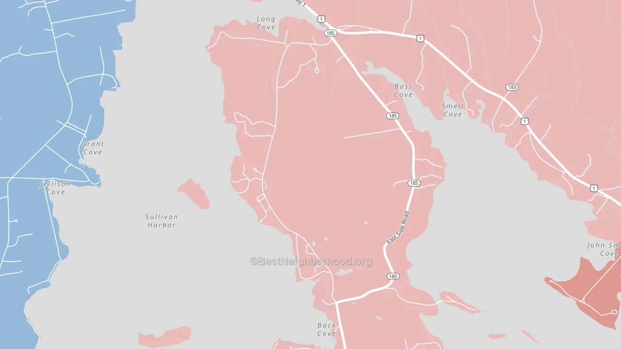 04677, ME block-group political-lean map