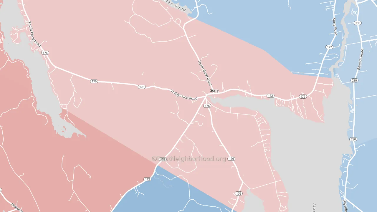 04684, ME block-group political-lean map