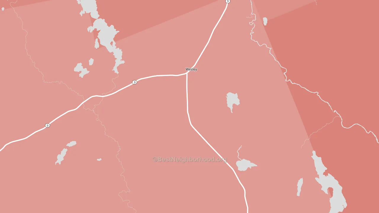 04686, ME block-group political-lean map