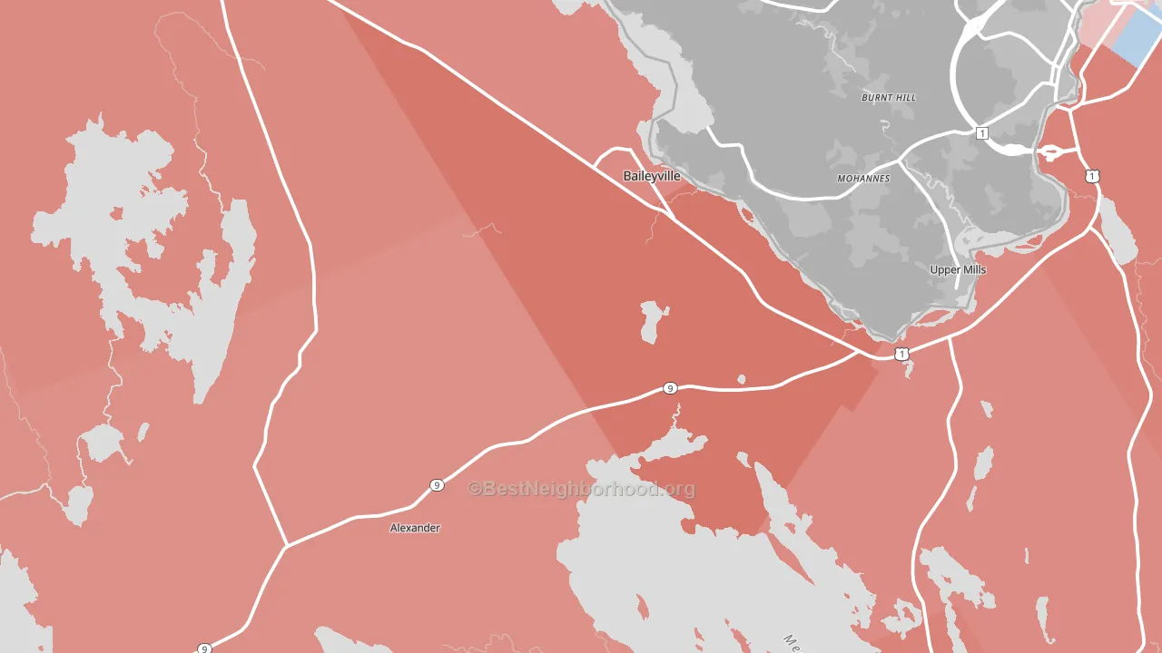 04694, ME block-group political-lean map