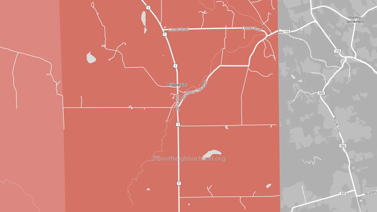 04735, ME block-group political-lean map