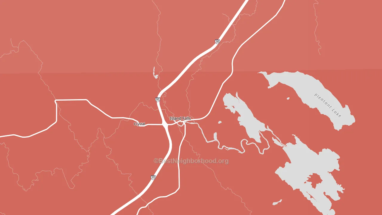 04747, ME block-group political-lean map