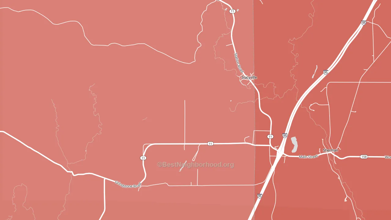 04777, ME block-group political-lean map