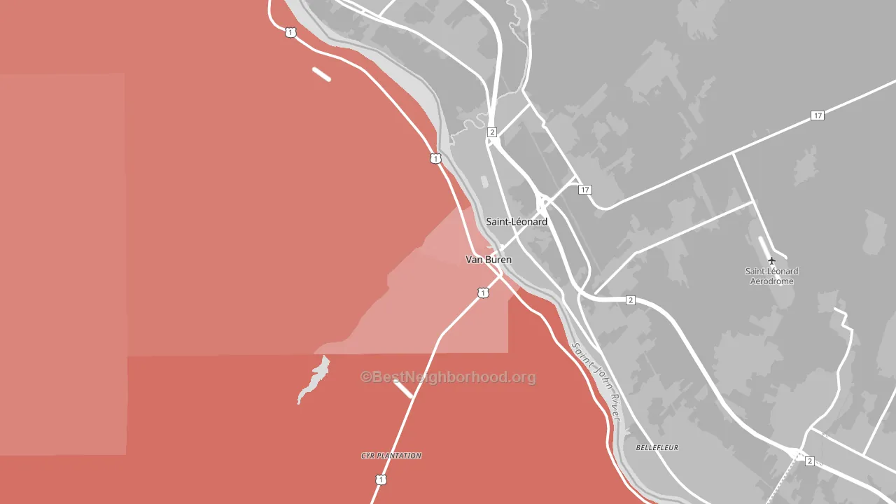04785, ME block-group political-lean map