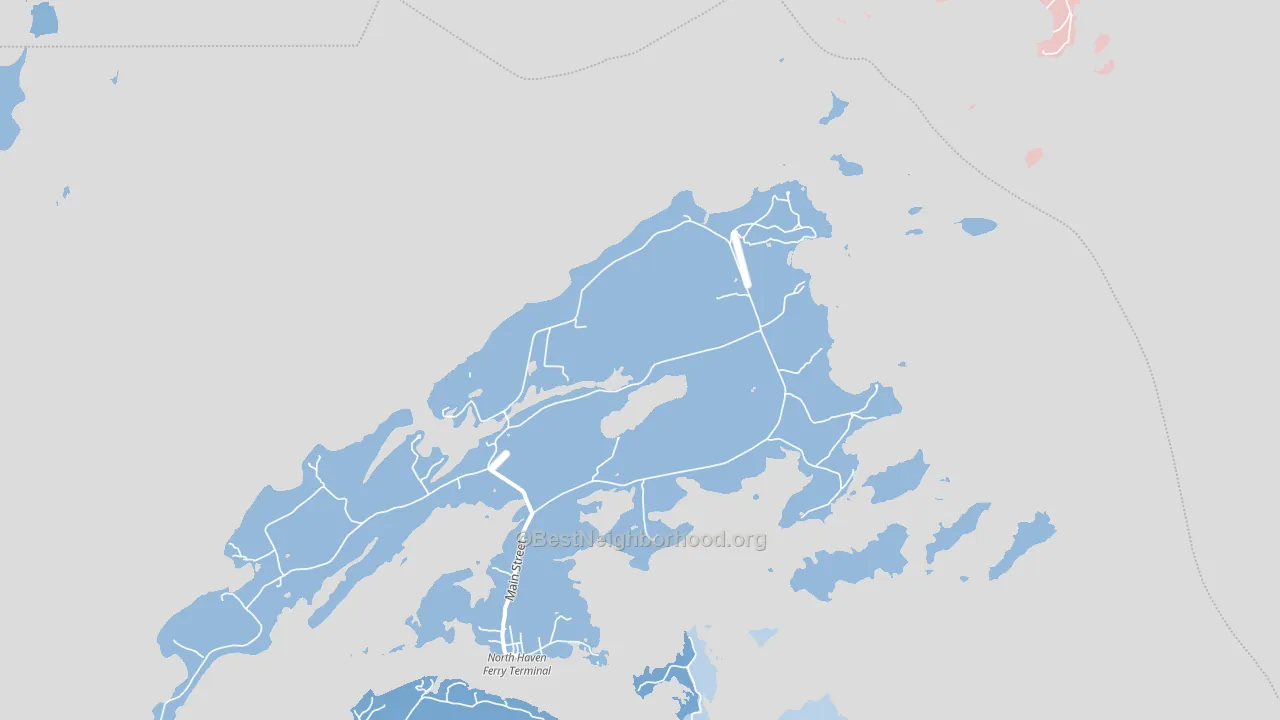 04853, ME block-group political-lean map