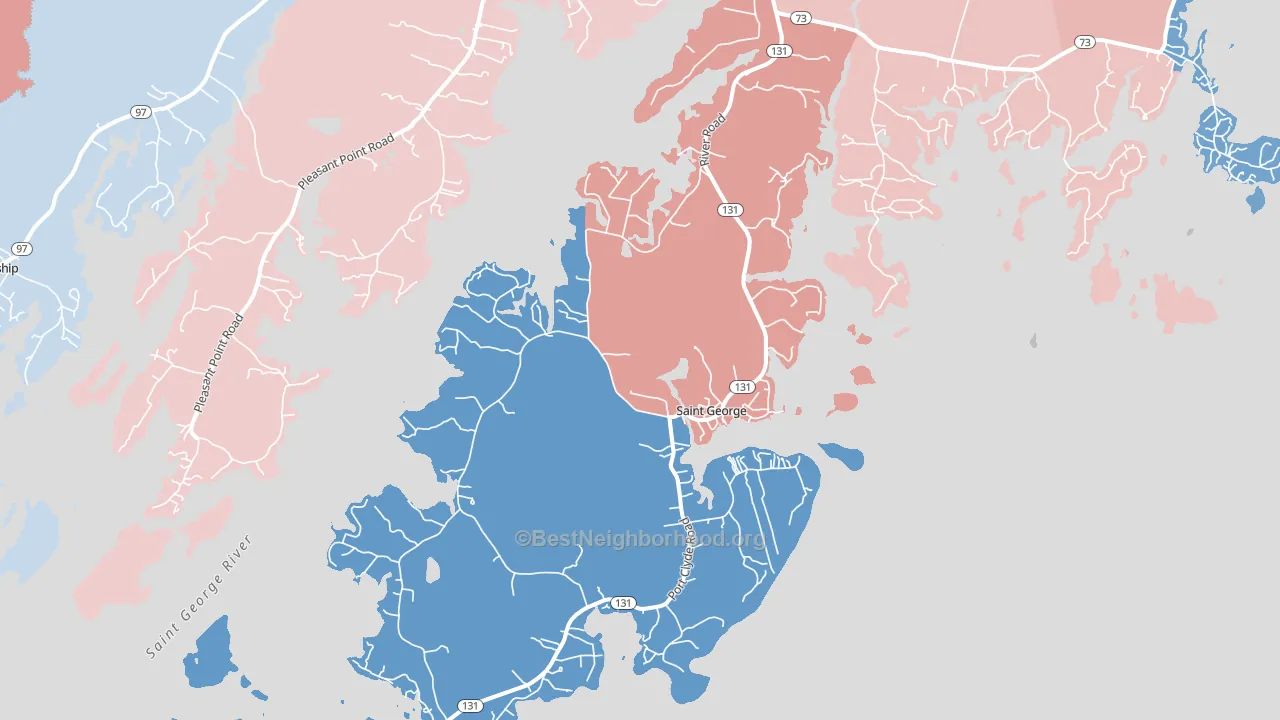 04860, ME block-group political-lean map