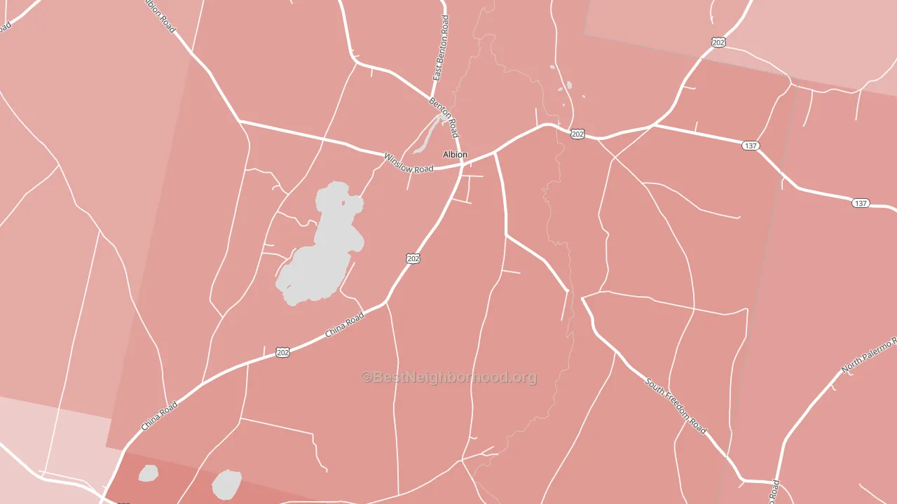04910, ME block-group political-lean map
