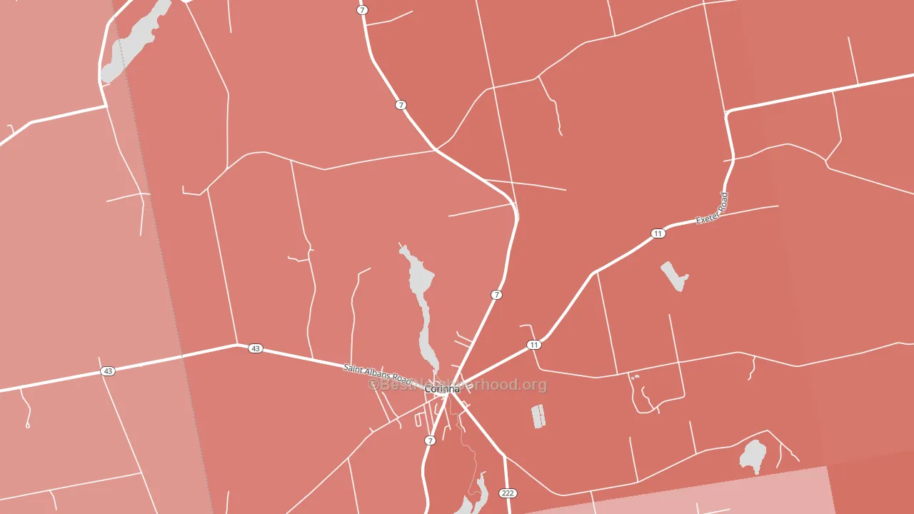 04928, ME block-group political-lean map