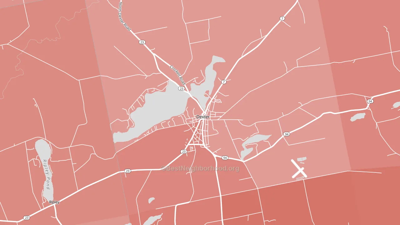04930, ME block-group political-lean map
