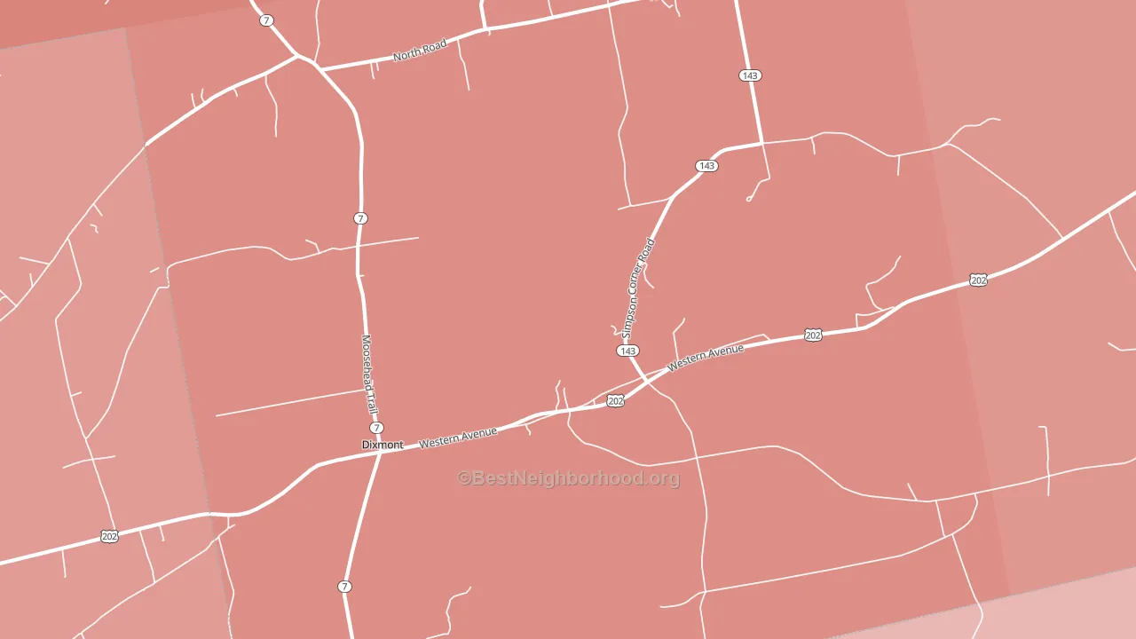 04932, ME block-group political-lean map