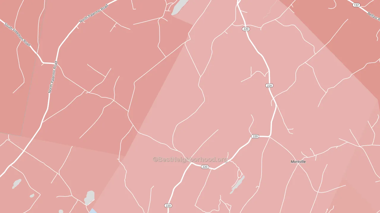 04941, ME block-group political-lean map