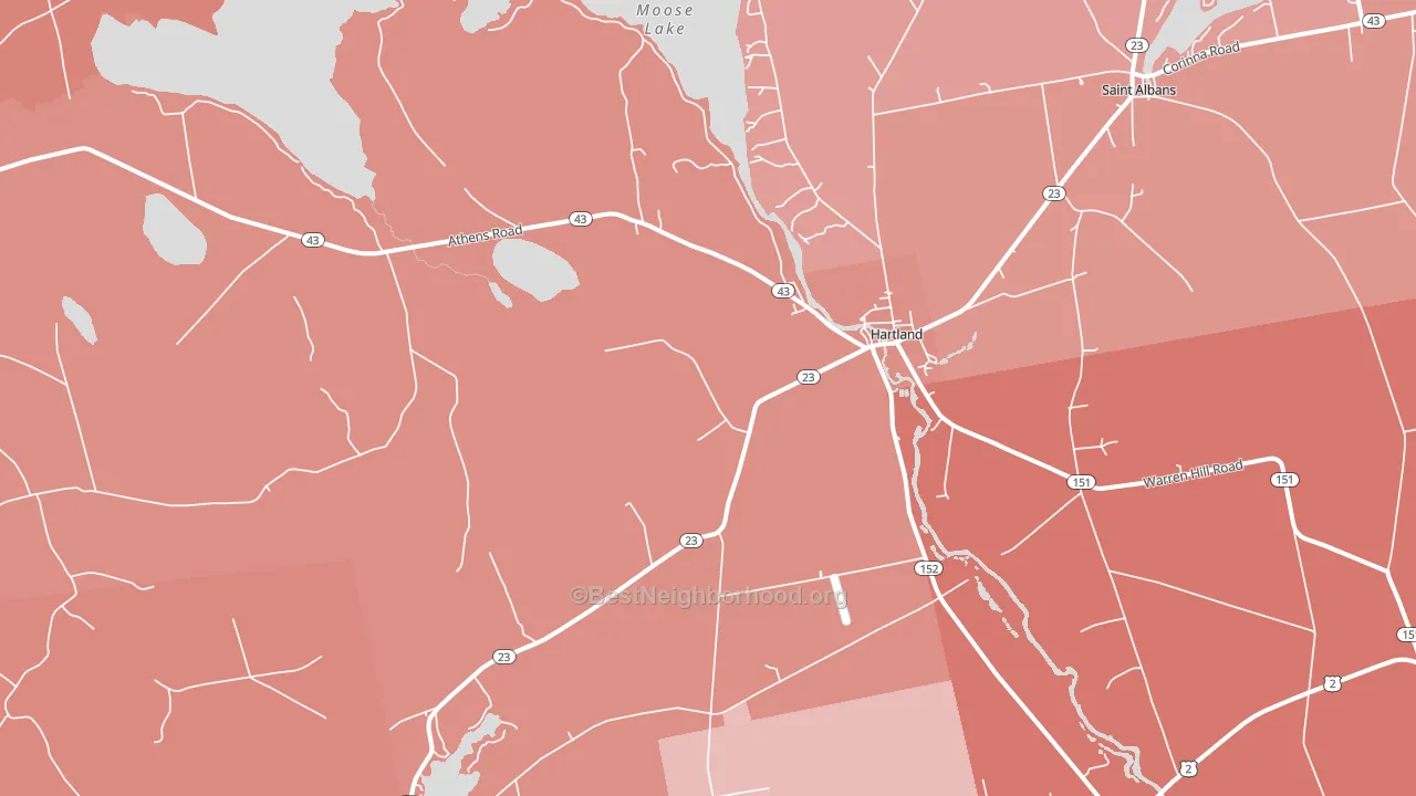 04943, ME block-group political-lean map