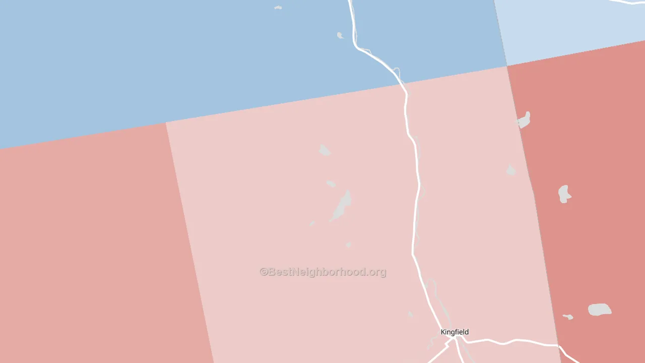 04947, ME block-group political-lean map