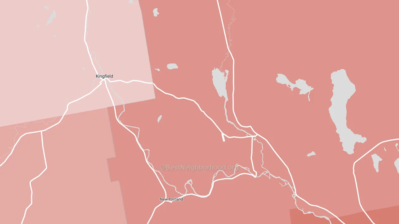 04961, ME block-group political-lean map