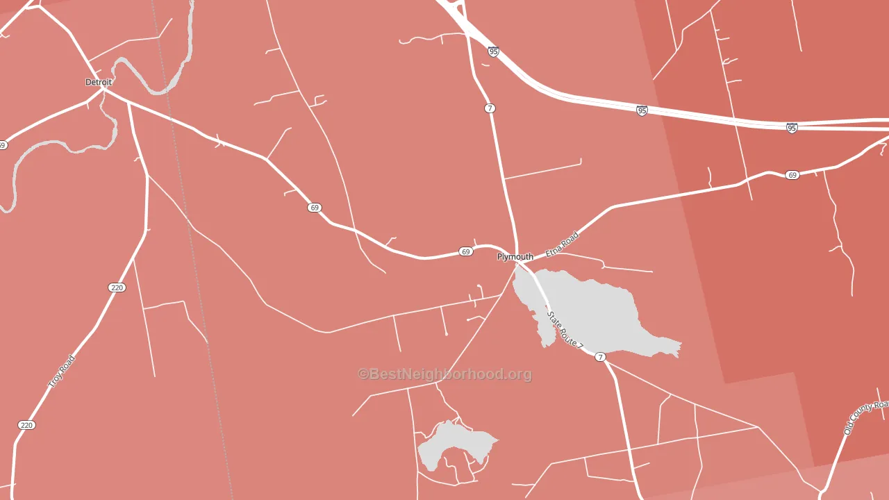 04969, ME block-group political-lean map