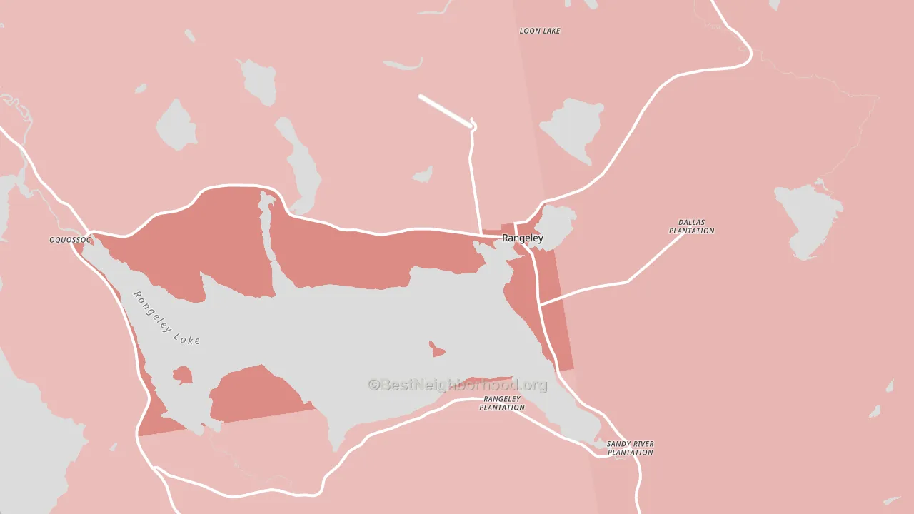 04970, ME block-group political-lean map
