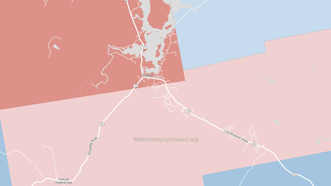04982, ME block-group political-lean map