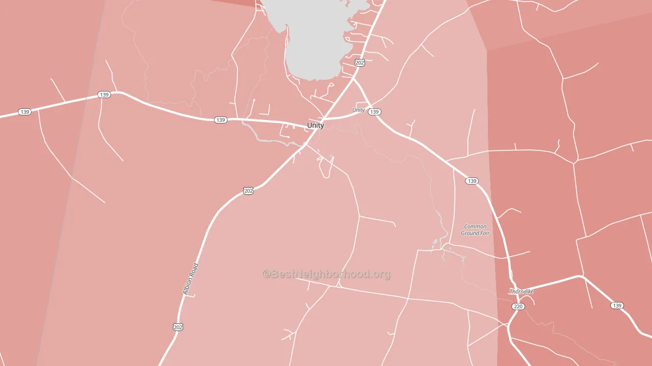 04988, ME block-group political-lean map