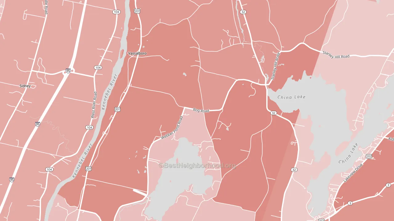 04989, ME block-group political-lean map