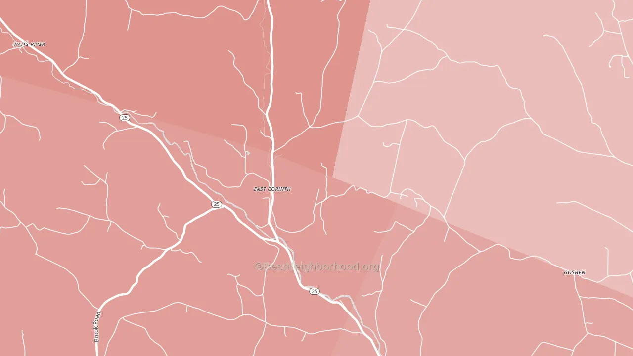 05040, VT block-group political-lean map