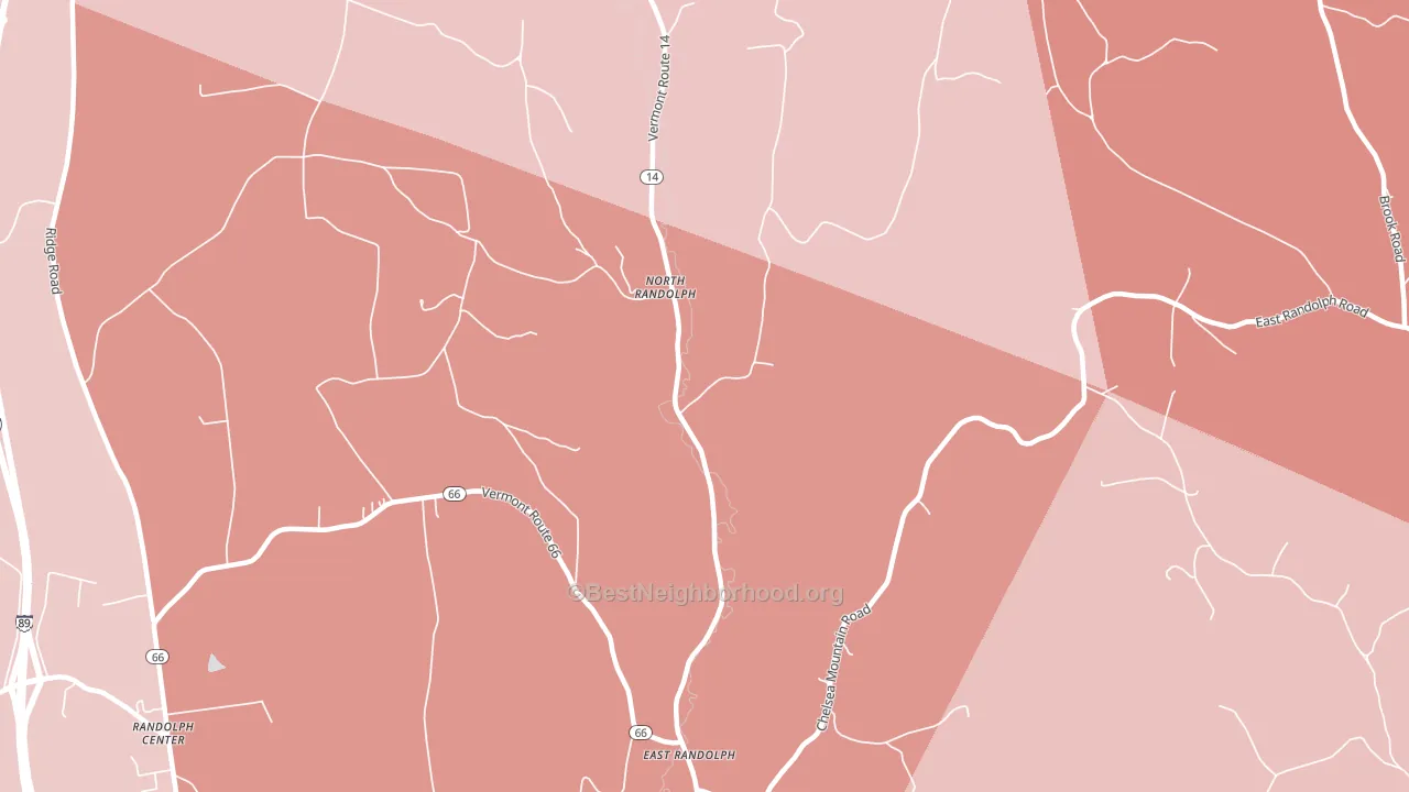 05041, VT block-group political-lean map
