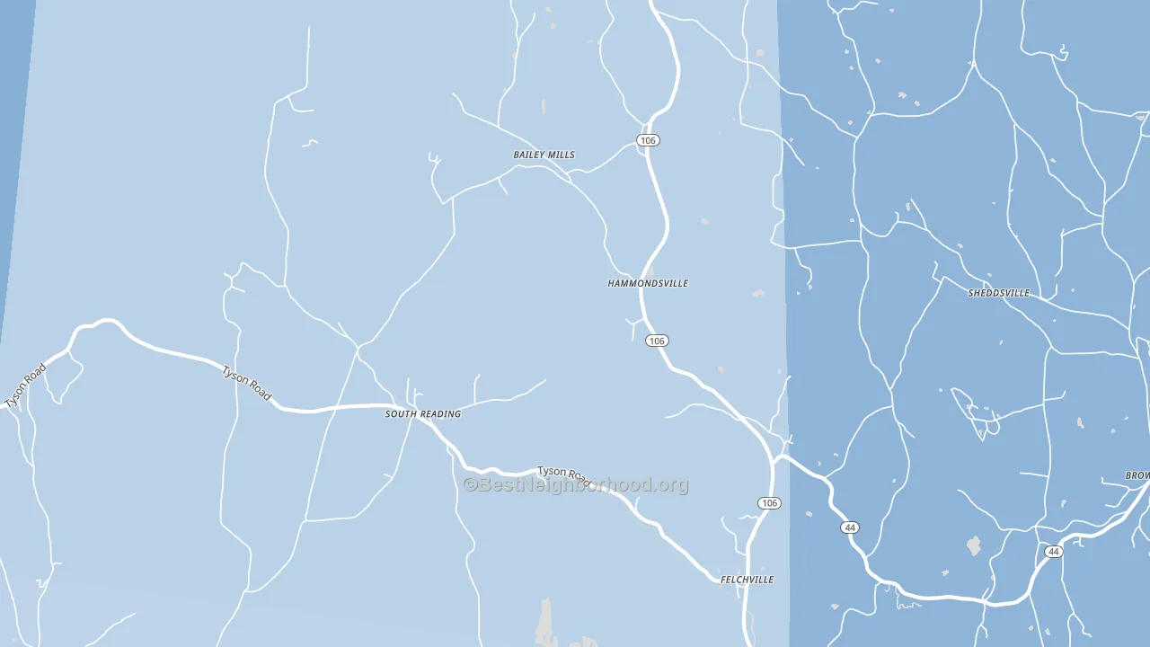 05062, VT block-group political-lean map