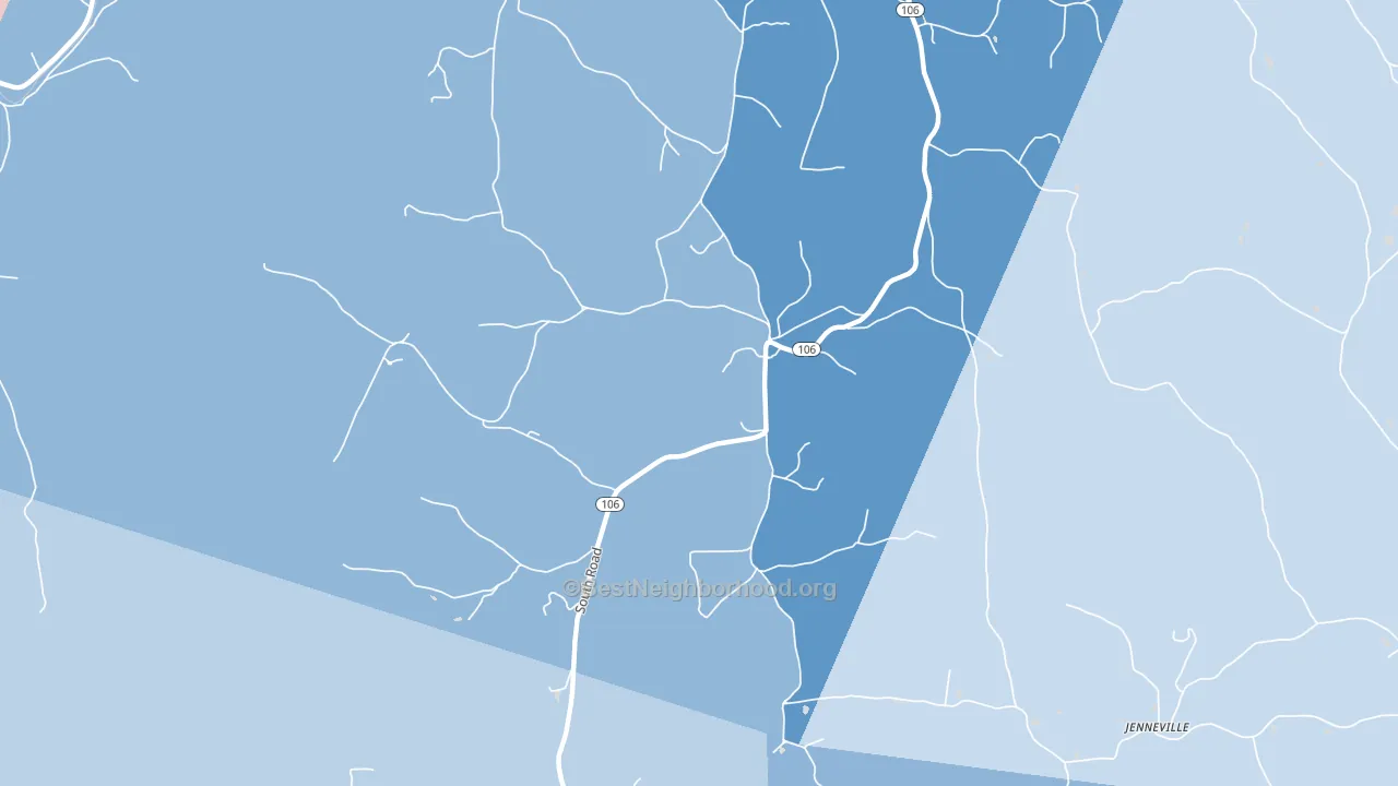 05071, VT block-group political-lean map