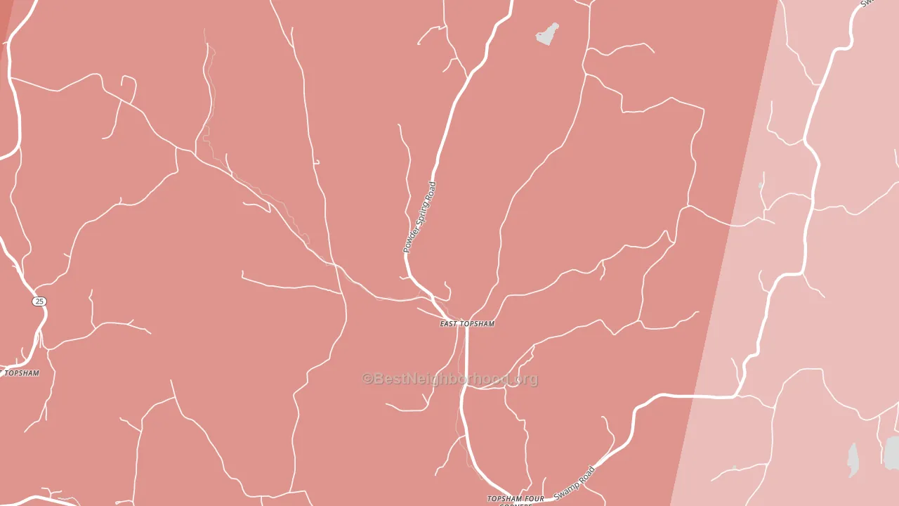 05076, VT block-group political-lean map